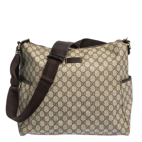 gucci diaper bag crossbody gg supreme|gucci baby diaper bag sale.